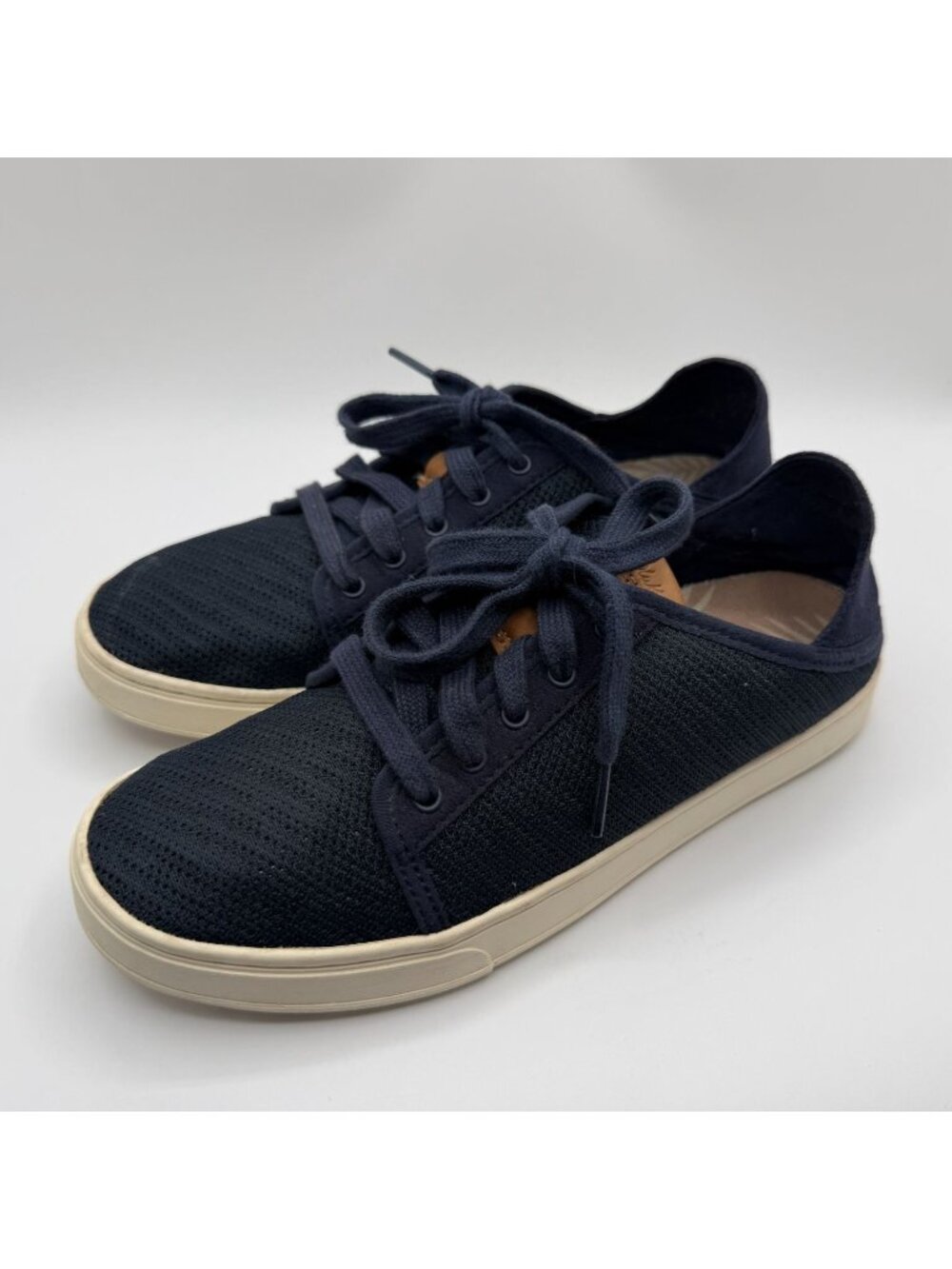 Olukai Pehuea Li Convertible Sneakers Women Size 7.5 Navy Blue Mesh Casual Shoes